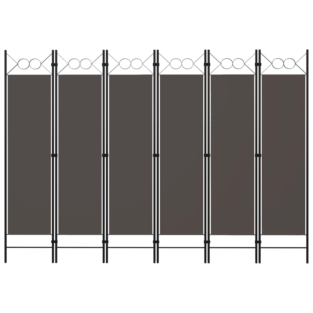 vidaXL 6-Panel Room Divider Anthracite 94.5"x70.9"