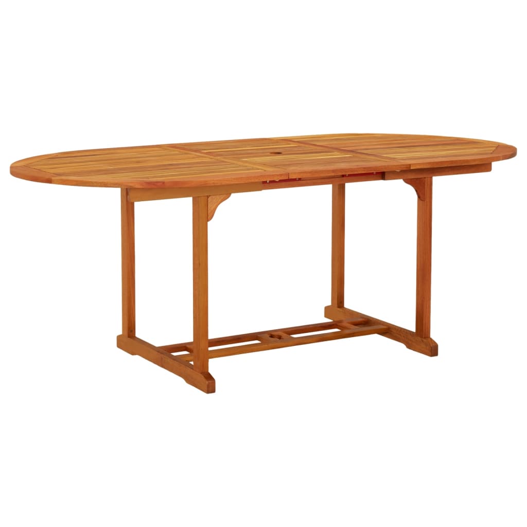 vidaXL Patio Table 78.7"x39.4"x29.5" Solid Wood Eucalyptus