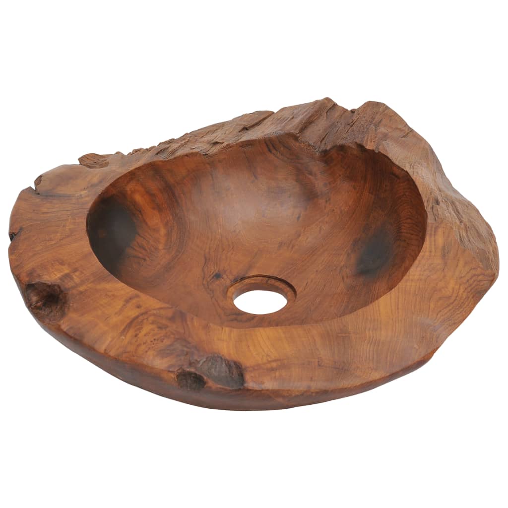 vidaXL Basin Solid Teak 17.7"