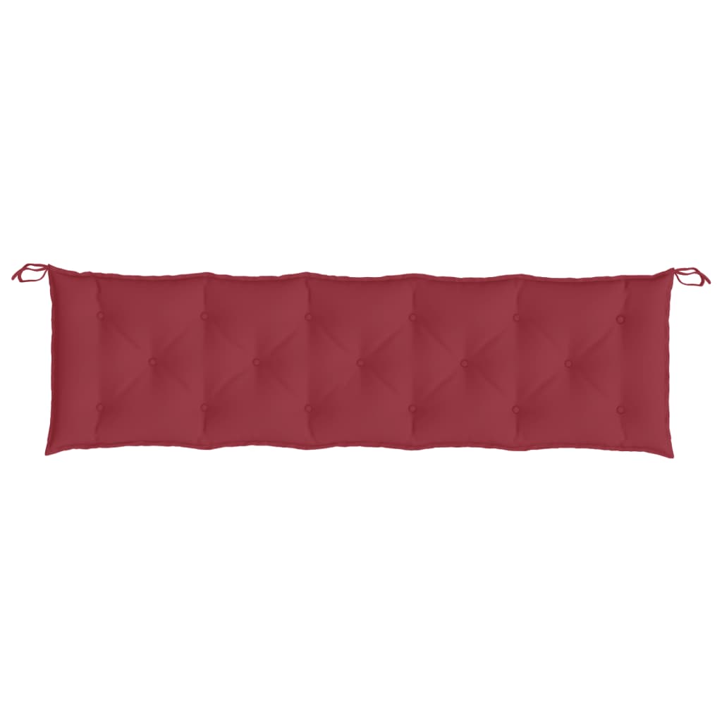 vidaXL Garden Bench Cushion Wine Red 70.9"x(19.7"+19.7")x2.8" Oxford Fabric