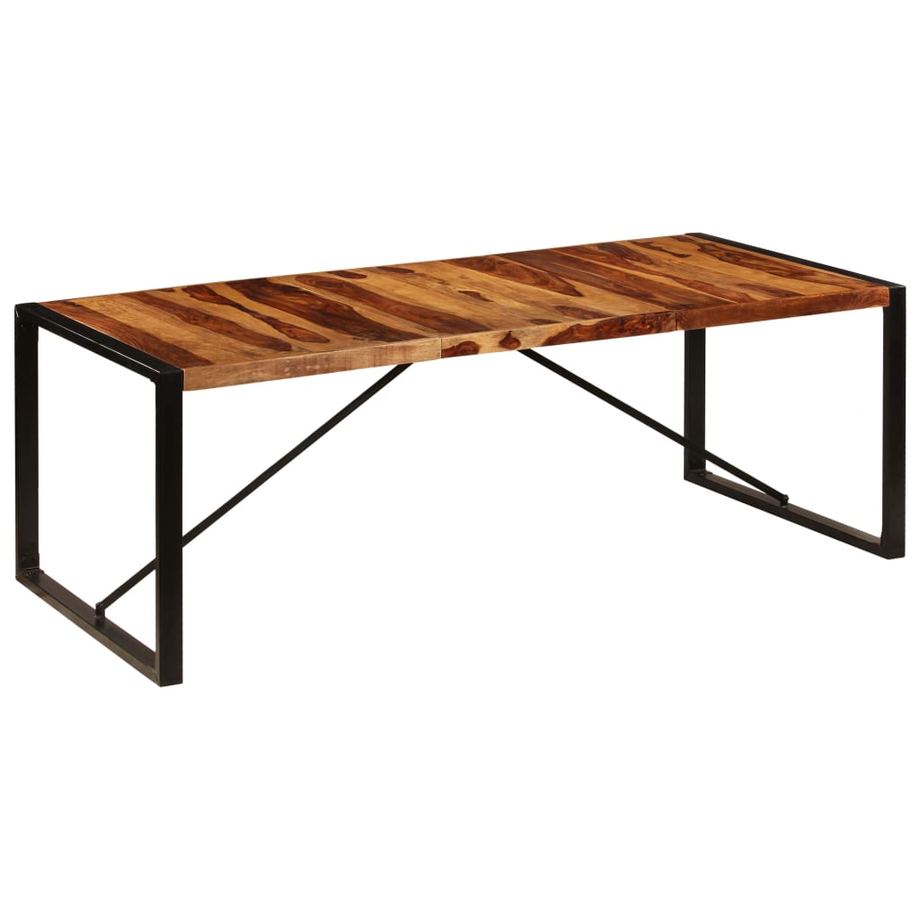 vidaXL Dining Table 86.6"x39.4"x29.5" Solid Sheesham Wood