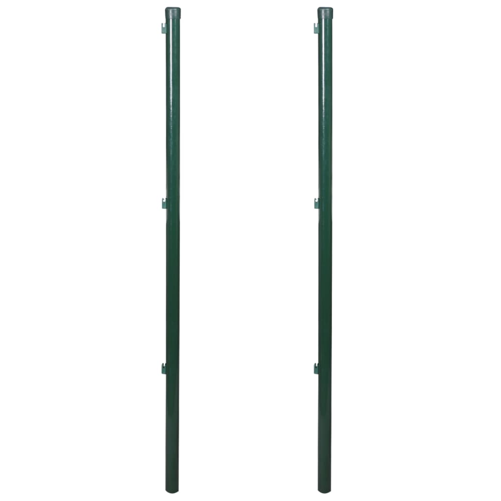 vidaXL Fence Posts 2 pcs 45.3"