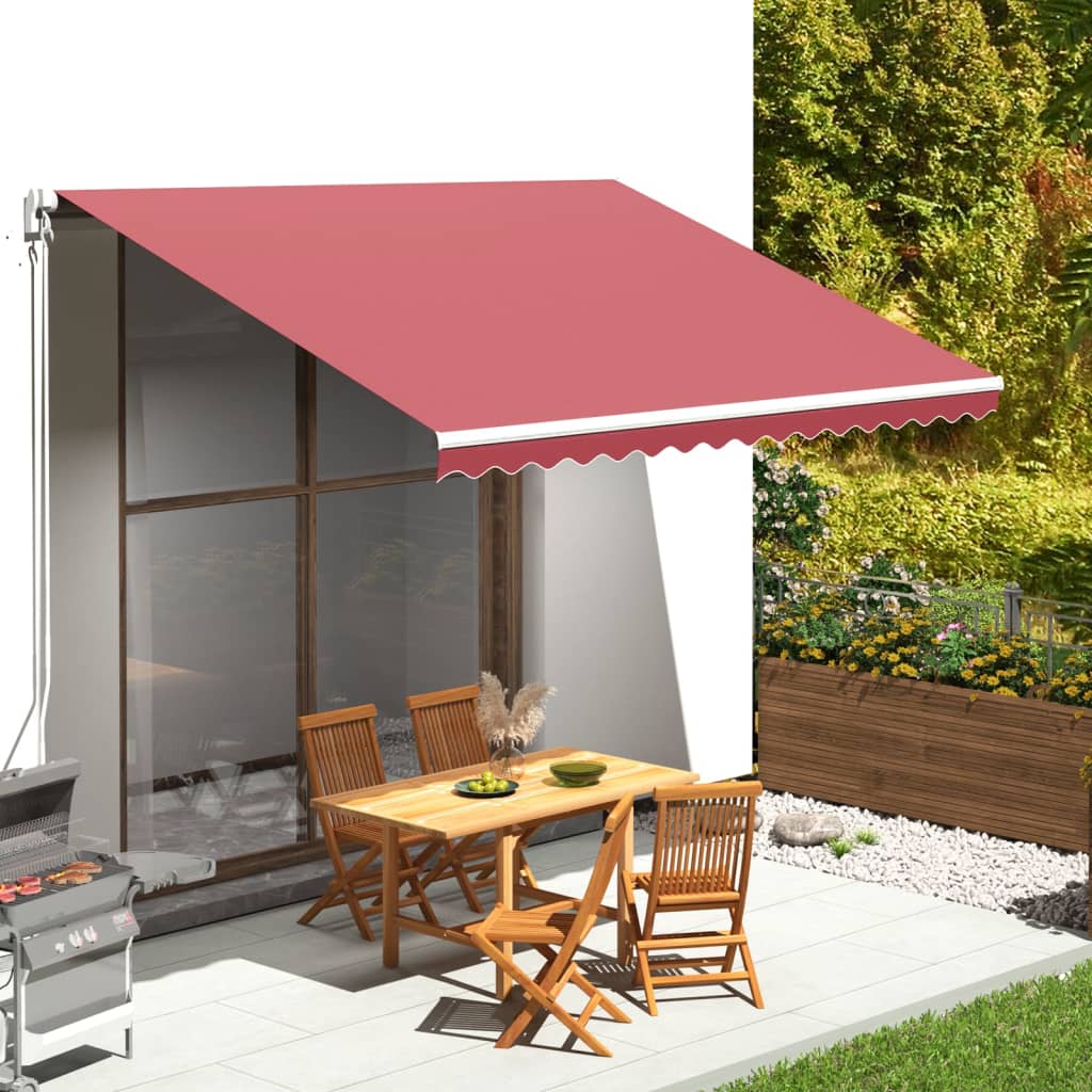 vidaXL Replacement Fabric for Awning Burgundy Red 13.1'x9.8'