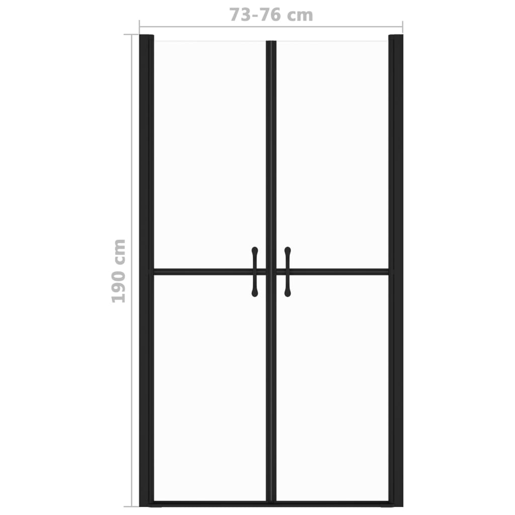 vidaXL Shower Door Clear ESG (28.7"-29.9")x74.8"