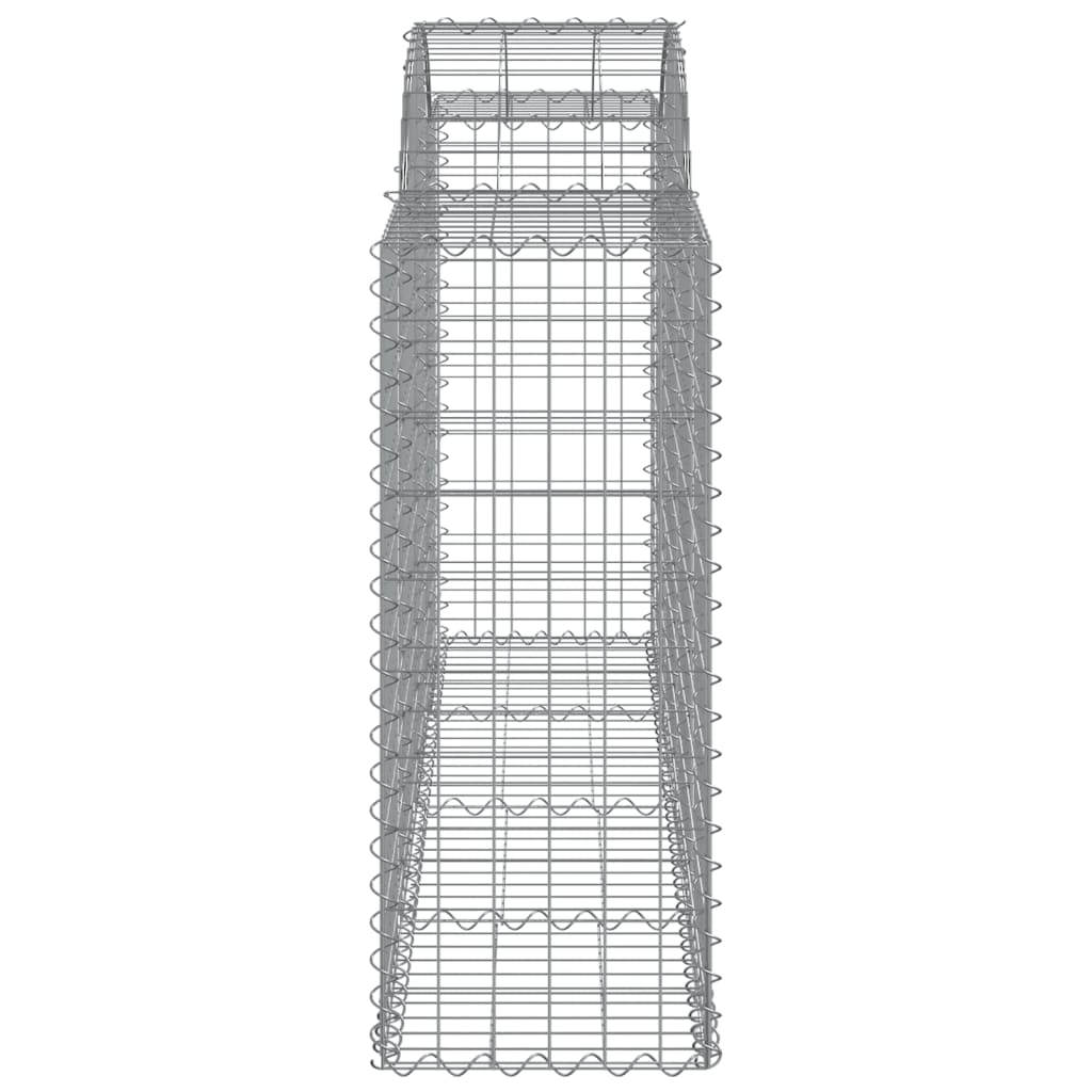 vidaXL Arched Gabion Baskets 50 pcs 78.7"x19.7"x39.4"/47.2" Galvanized Iron