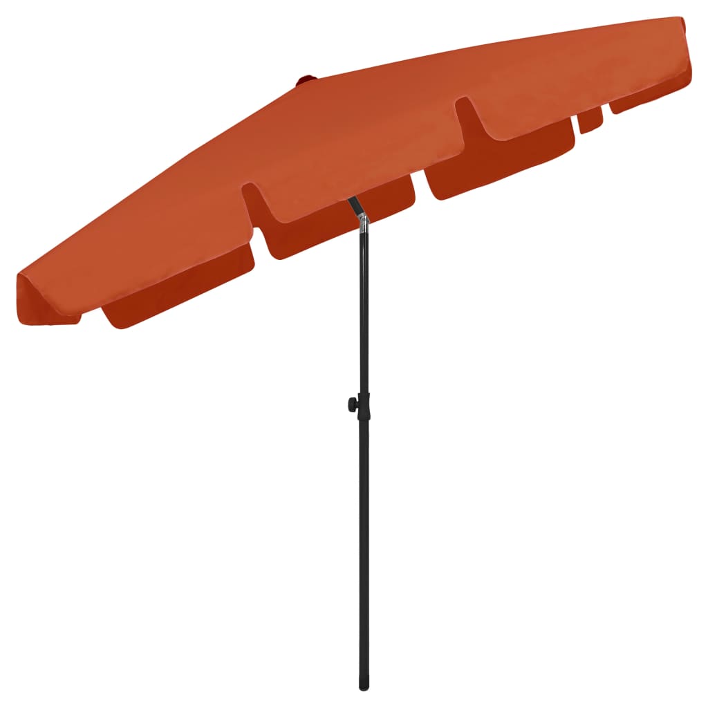 vidaXL Beach Parasol Terracotta 78.7"x49.2"