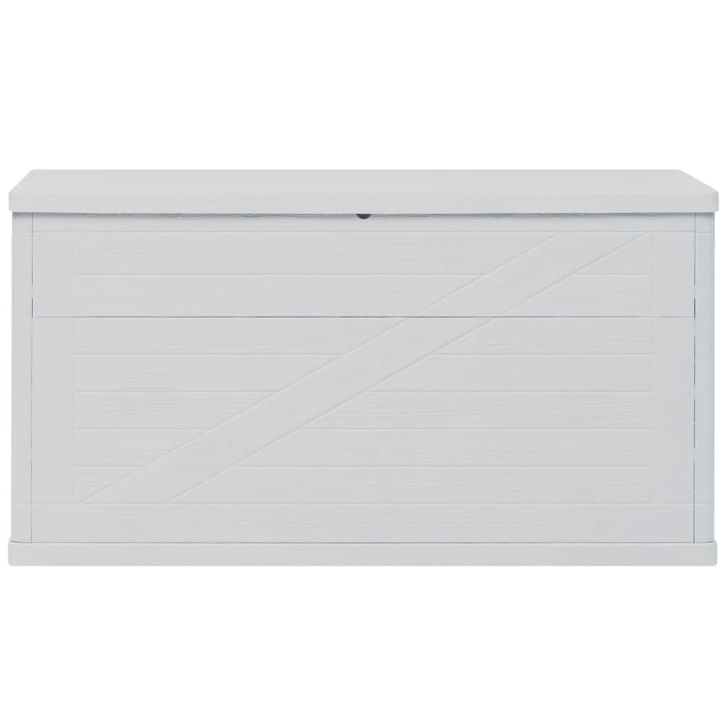 vidaXL Patio Storage Box 111 gal Light Gray