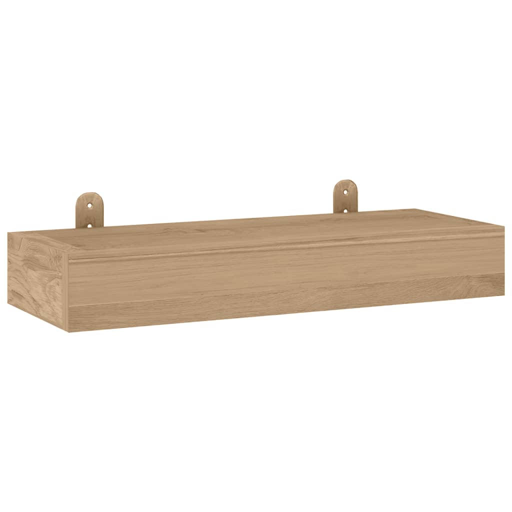 vidaXL Wall Shelves 2 pcs 15.7"x5.9"x1.6" Solid Wood Teak