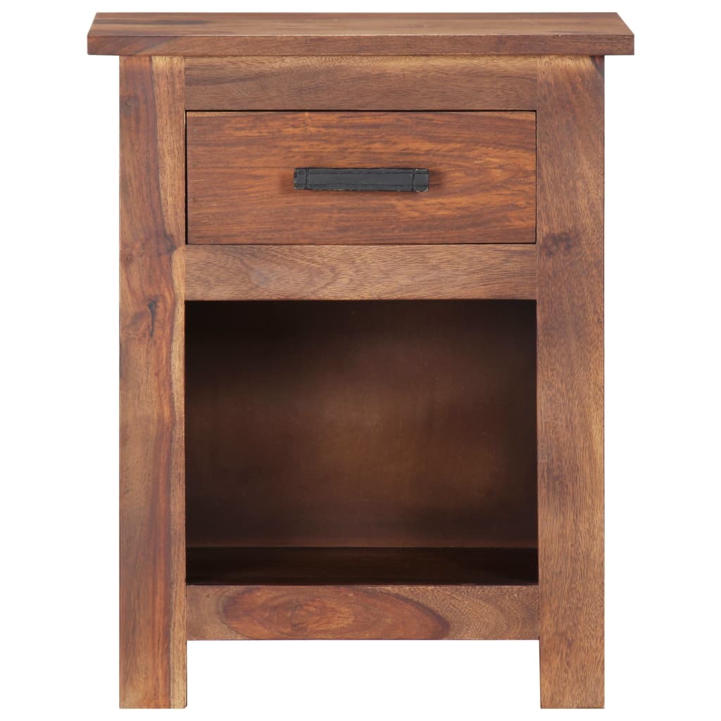 vidaXL Nightstand 15.7"x11.8"x19.6" Solid Wood