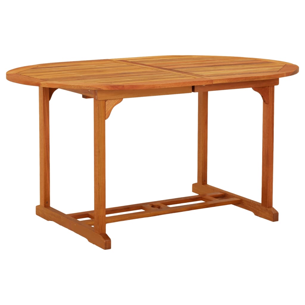 vidaXL Patio Table 78.7"x39.4"x29.5" Solid Wood Eucalyptus