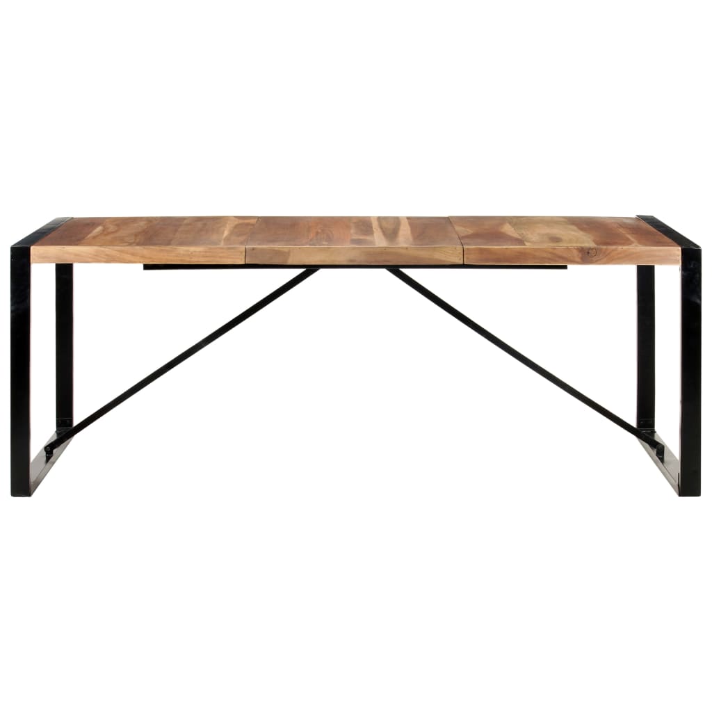 vidaXL Dining Table 78.7"x39.4"x29.5" Solid Wood