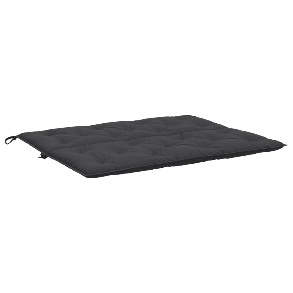 vidaXL Garden Bench Cushion Black 47.2"x(19.7"+19.7")x2.8" Oxford Fabric