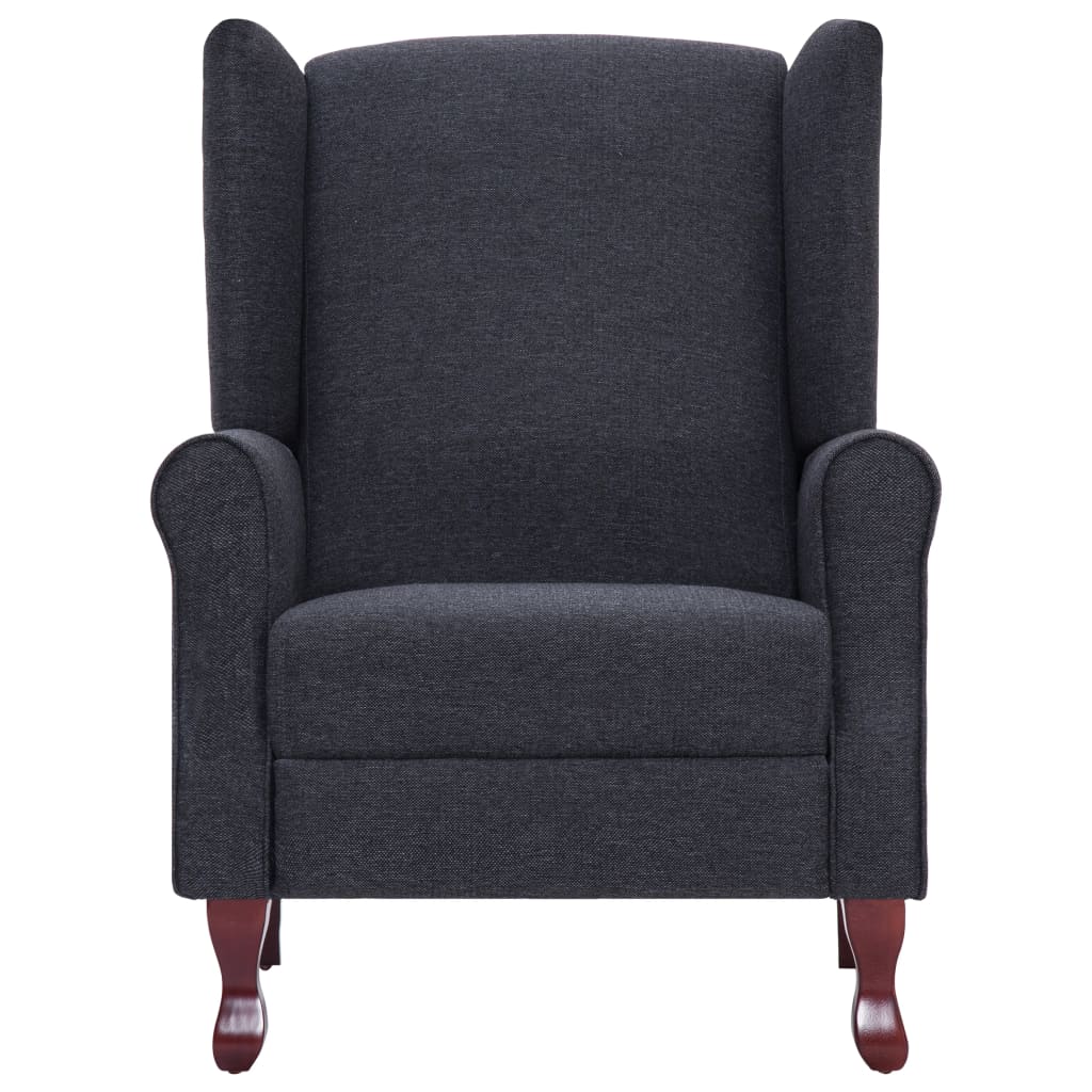 vidaXL Recliner Dark Gray Fabric