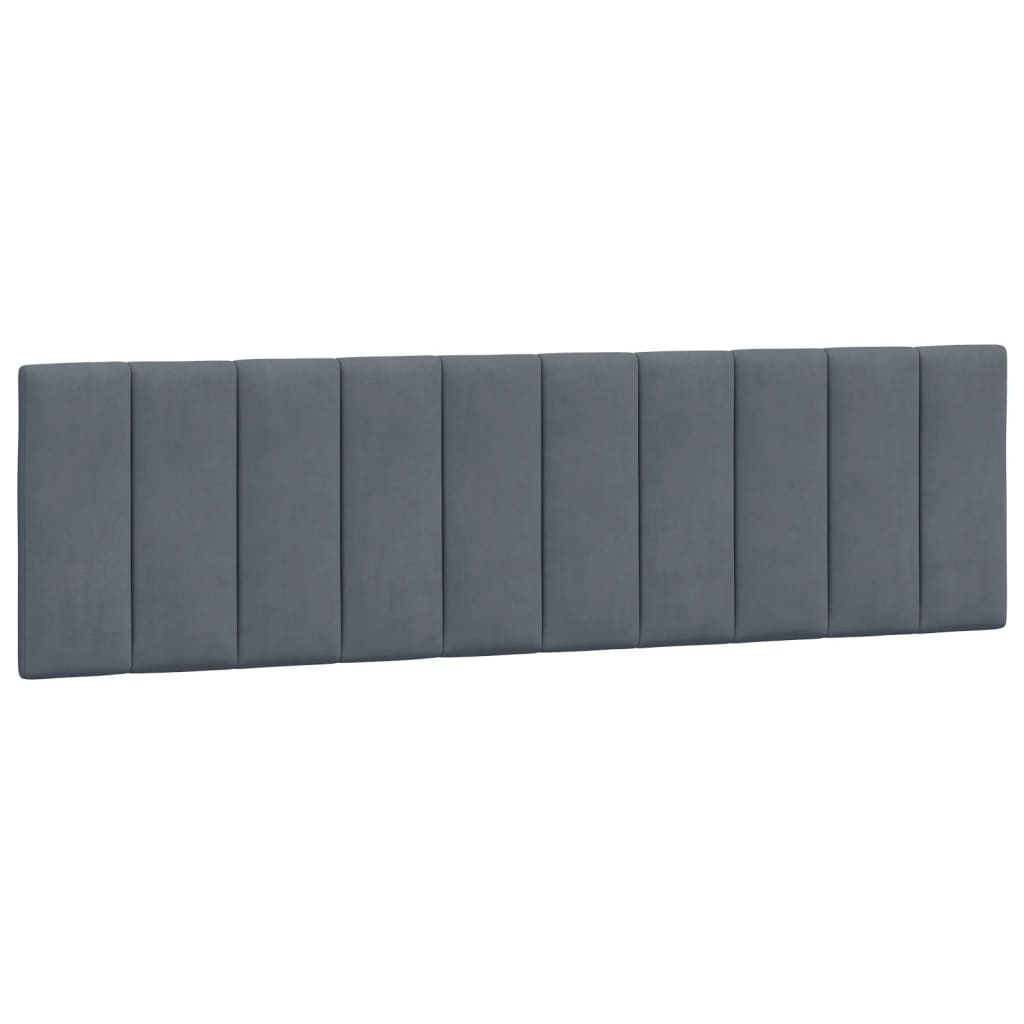 vidaXL Headboard Cushion Dark Gray 72" Velvet