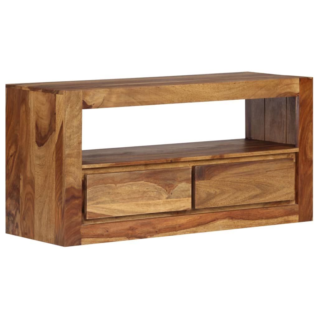 vidaXL TV Stand Solid Wood Sheesham 31.5"x11.8"x15.7"