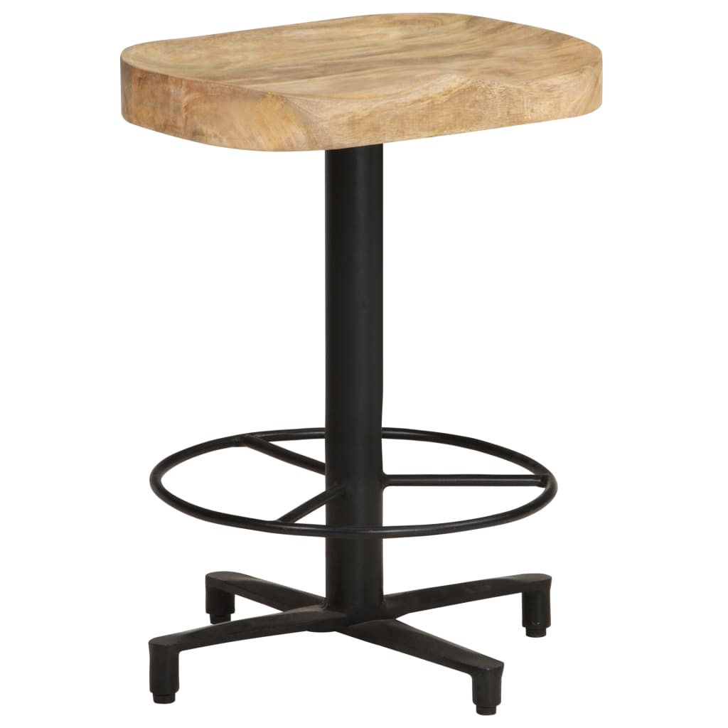 vidaXL Bar Stools 2 pcs 20.5" Solid Mango Wood