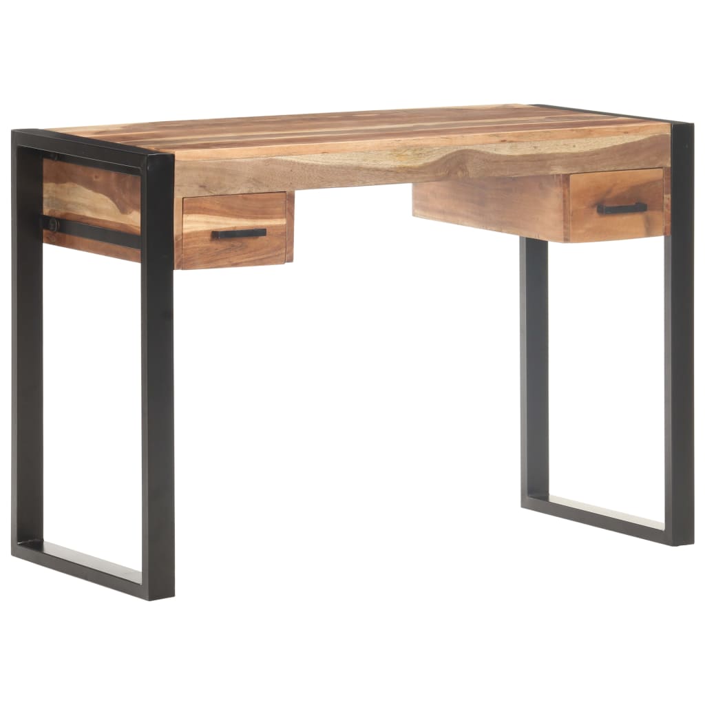 vidaXL Desk 43.3"x19.7"x29.9" Solid Wood