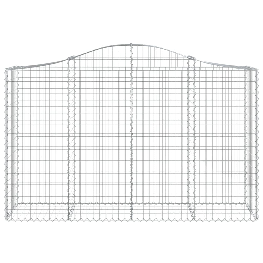 vidaXL Arched Gabion Baskets 40 pcs 78.7"x19.7"x47.2"/55.1" Galvanized Iron