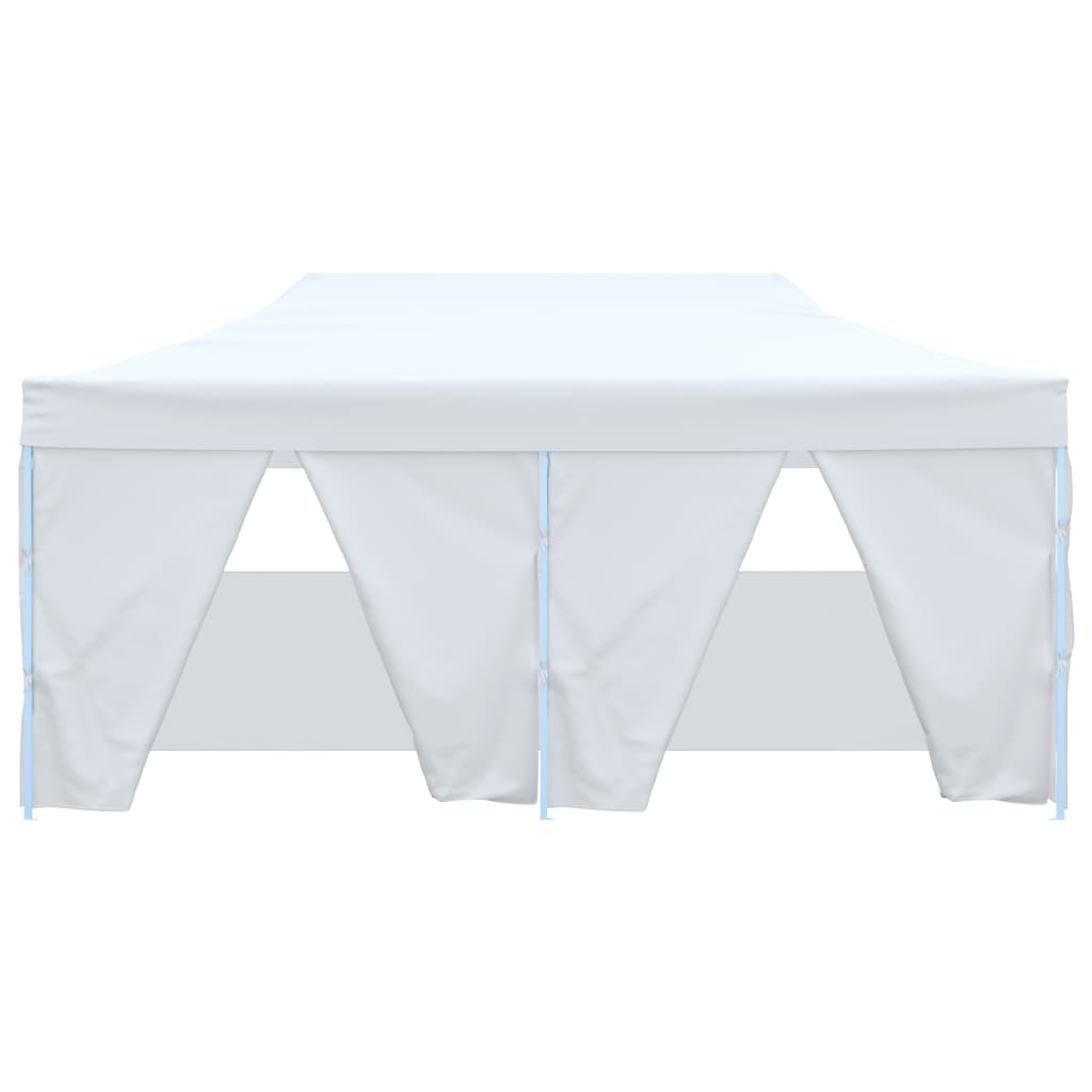 vidaXL Professional Folding Party Tent with 4 Sidewalls 9.8'x19.7' Steel White