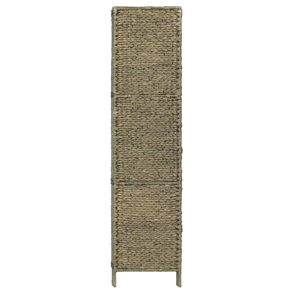 vidaXL 4-Panel Room Divider Brown 60.6"x63" Water Hyacinth