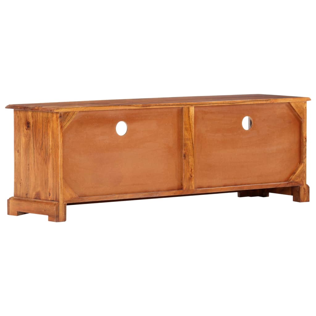 vidaXL TV Stand 47.2"x11.8"x15.7" Solid Wood Acacia