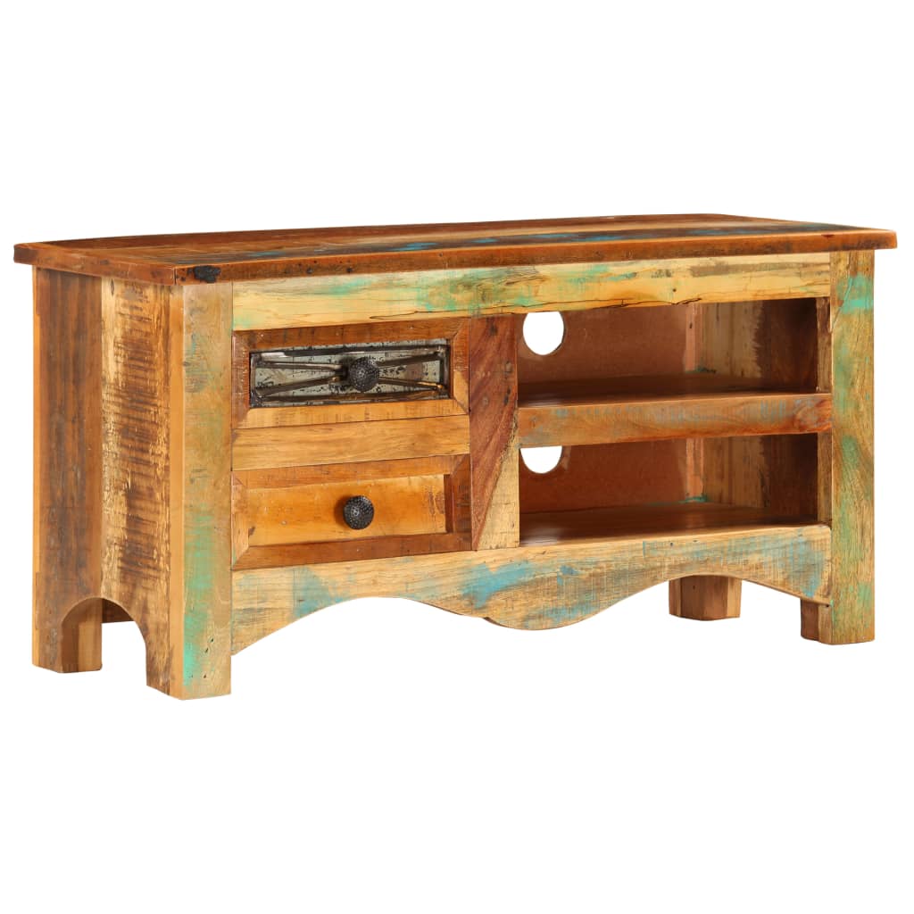 vidaXL TV Stand 31.5"x11.8"x15.7" Solid Wood Reclaimed