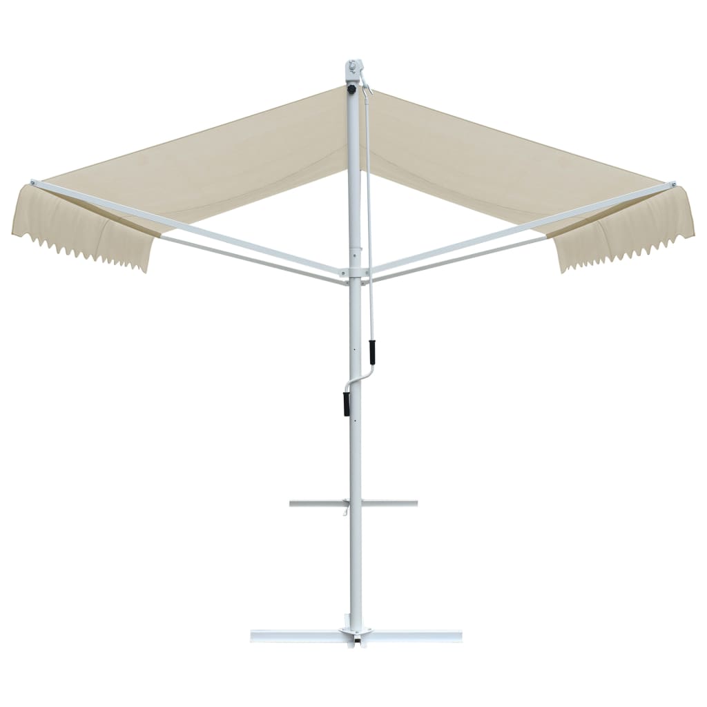 vidaXL Free Standing Awning 118.1"x118.1" Cream