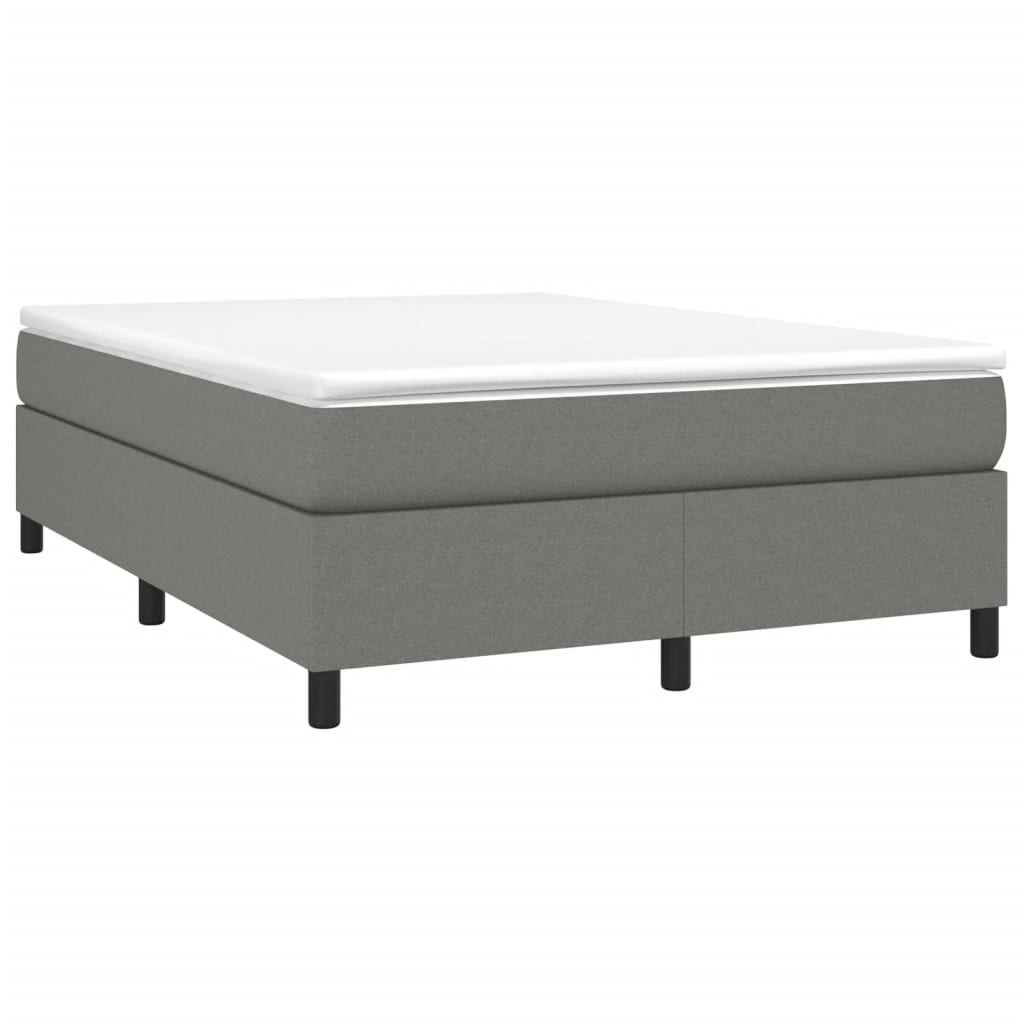 vidaXL Bed Frame Dark Gray 53.9"x74.8" Full Fabric