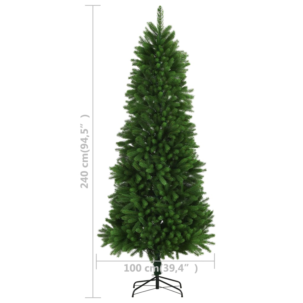 vidaXL Artificial Christmas Tree Lifelike Needles 8 ft Green