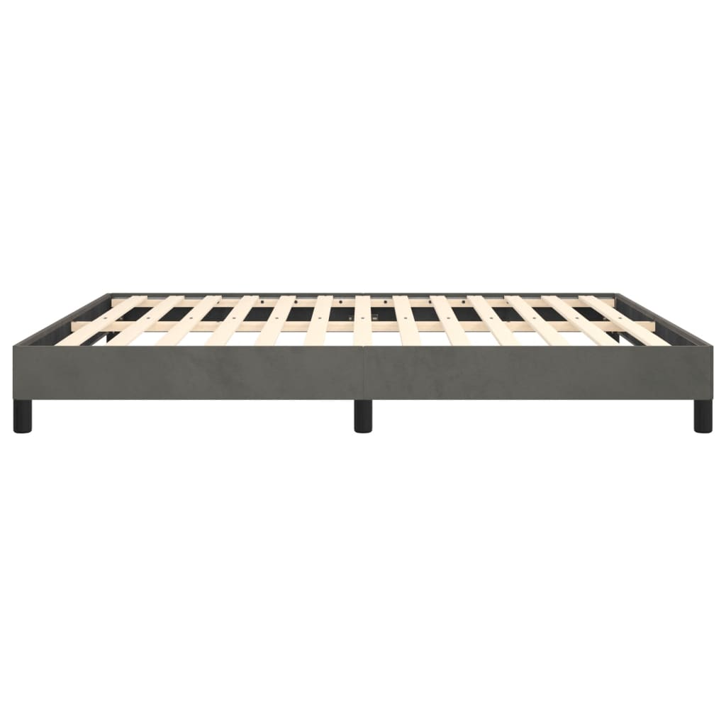 vidaXL Bed Frame Dark Gray 72"x83.9" California King Velvet