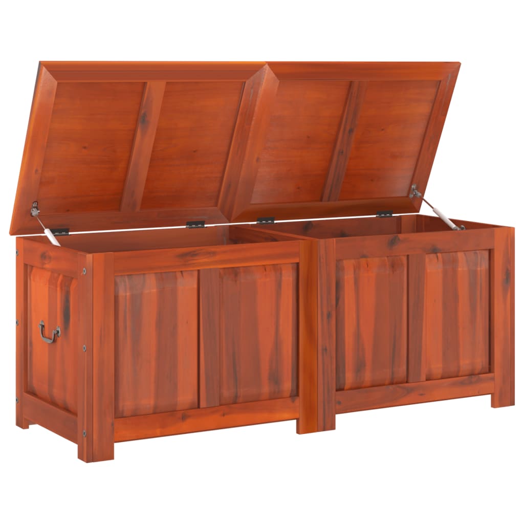 vidaXL Storage Chest with Lid Brown Solid Wood Acacia