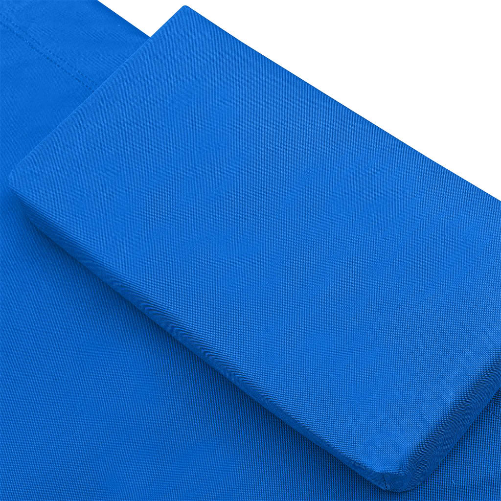 vidaXL Patio Lounge Bed Fabric Blue