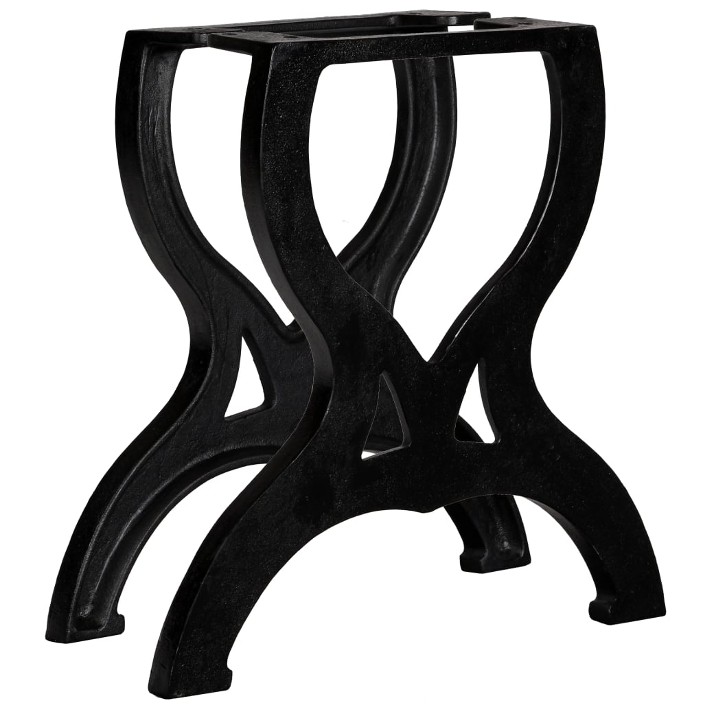 vidaXL Coffee Table Legs 2 pcs X-Frame Cast Iron