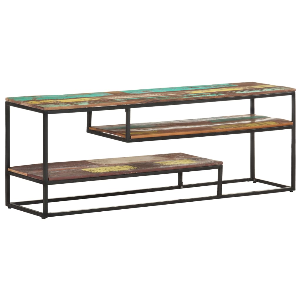 vidaXL TV Stand 51.2"x11.8"x17.7" Solid Wood Reclaimed