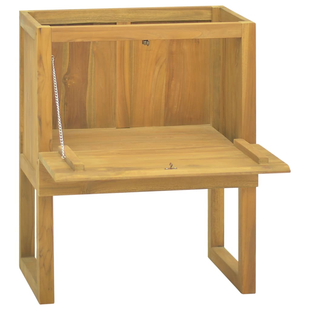 vidaXL Bathroom Cabinet 23.6"x15.7"x29.5" Solid Wood Teak