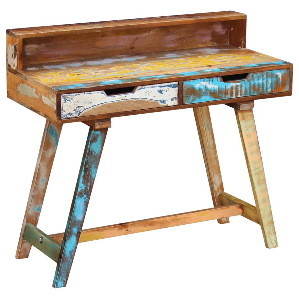 vidaXL Desk Solid Reclaimed Wood