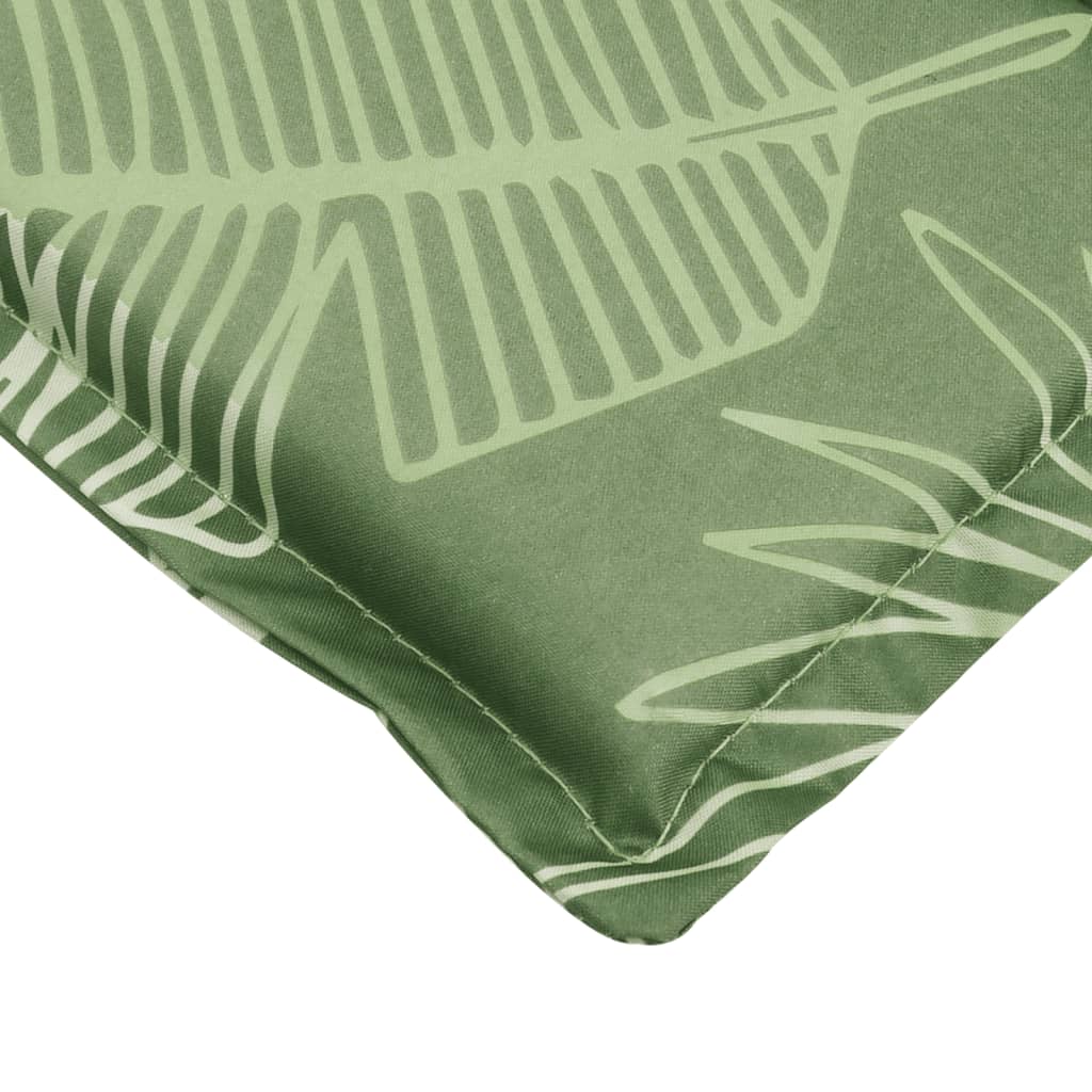 vidaXL Deck Chair Cushion Leaf Pattern Oxford Fabric