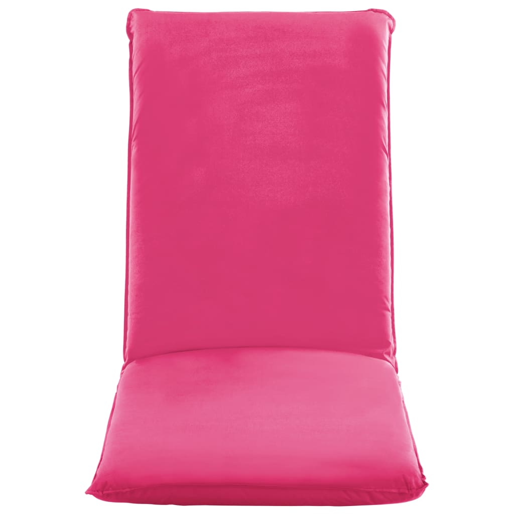 vidaXL Foldable Sunlounger Oxford Fabric Pink