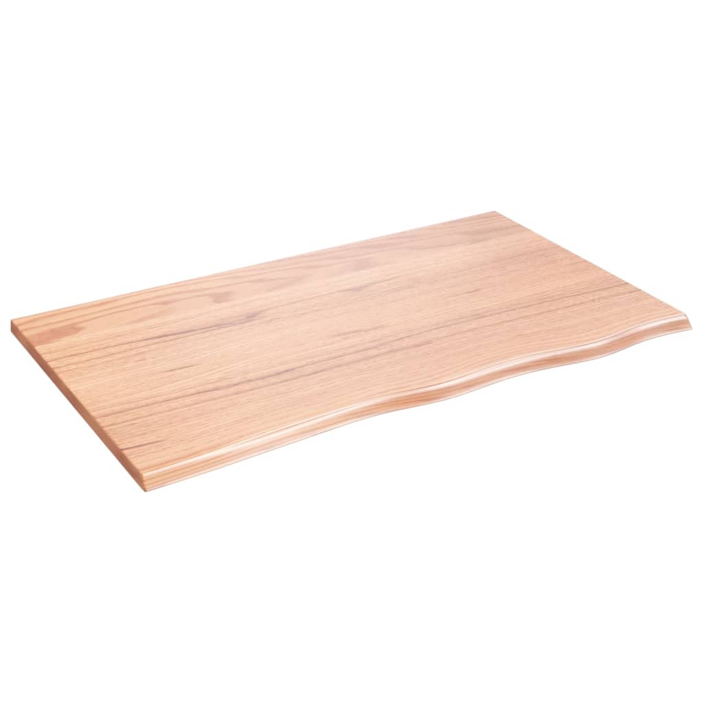 vidaXL Wall Shelf Light Brown 39.4"x23.6"x0.8" Treated Solid Wood Oak
