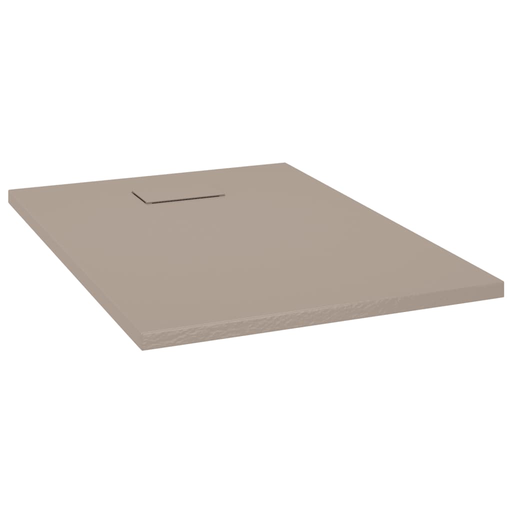 vidaXL Shower Base Tray SMC Brown 39.4"x27.6"