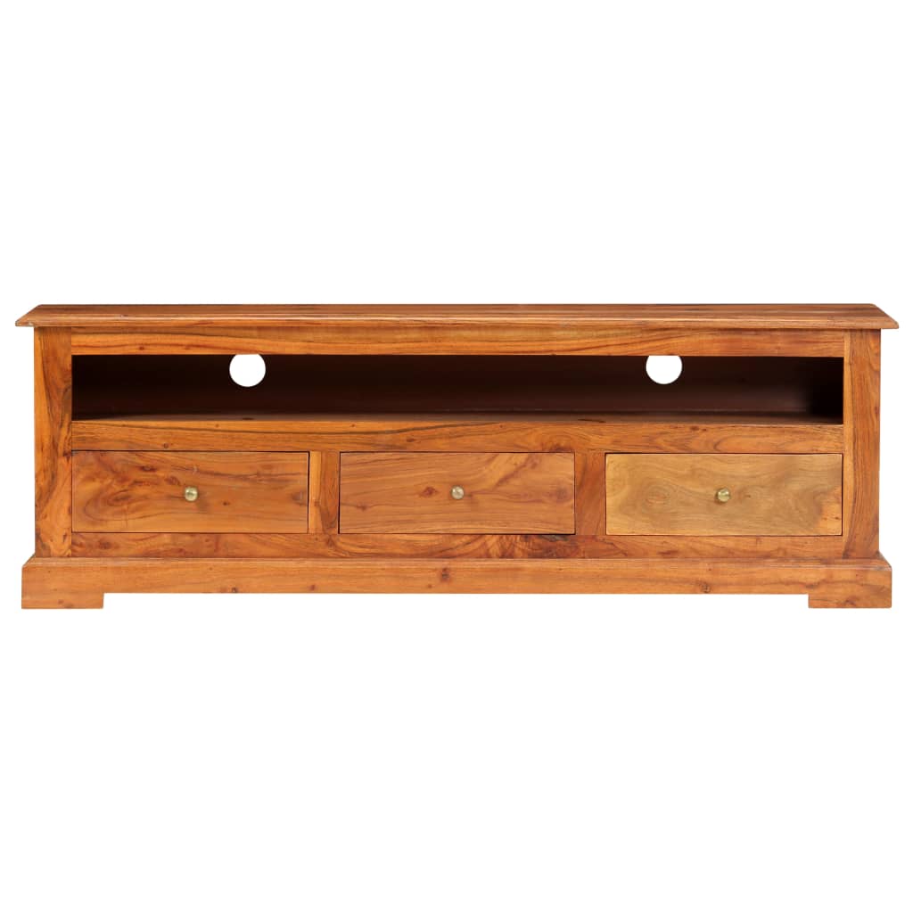 vidaXL TV Stand 47.2"x11.8"x15.7" Solid Wood Acacia