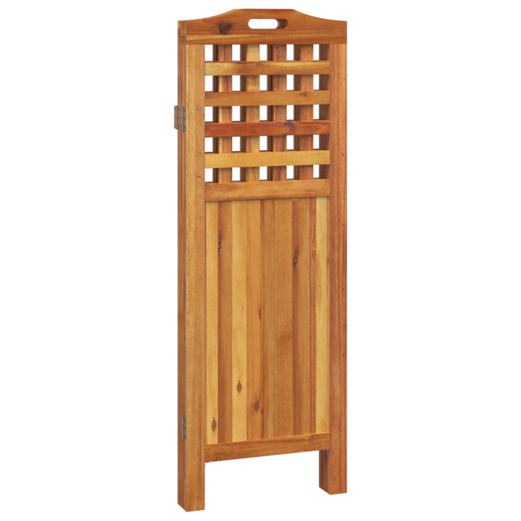 vidaXL 3-Panel Room Divider 47.8"x0.8"x45.3" Solid Wood Acacia