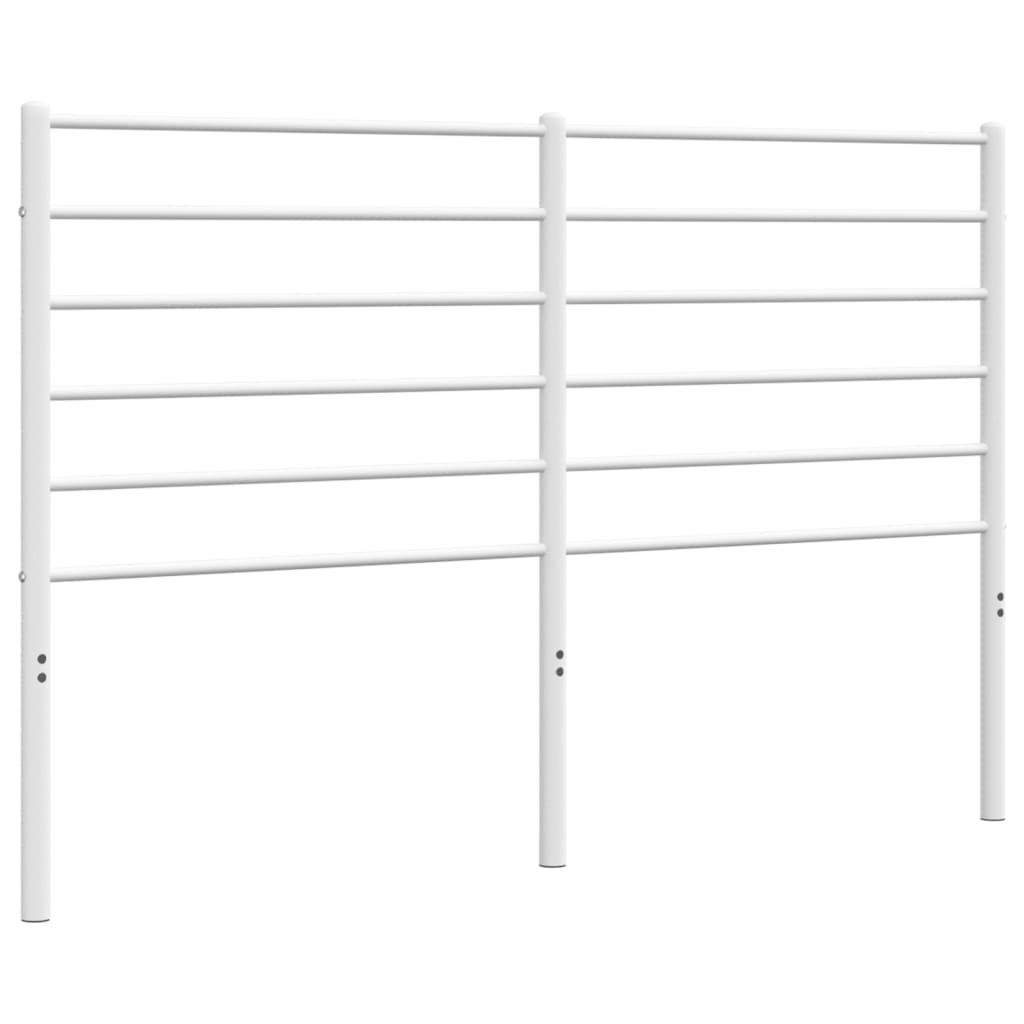 vidaXL Metal Headboard White 59.1"