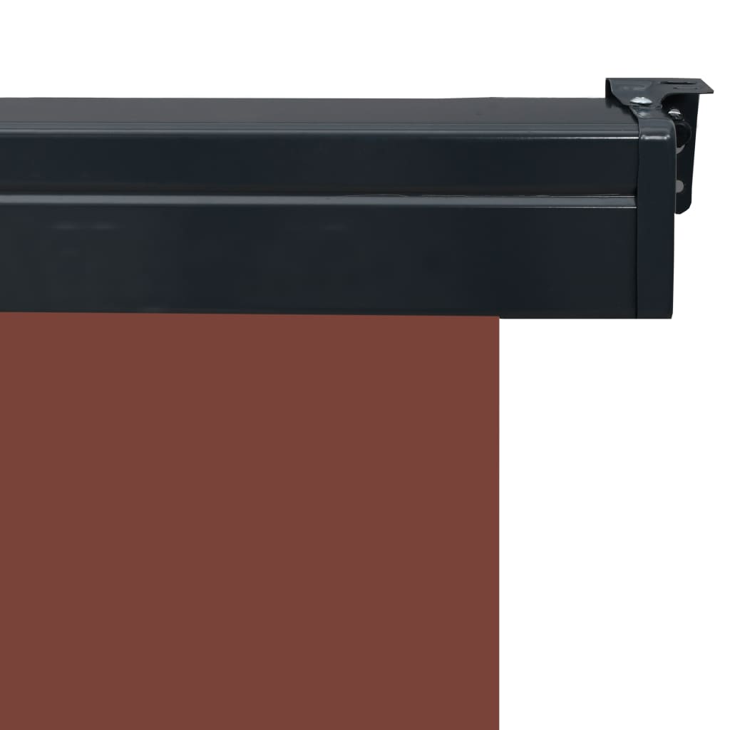 vidaXL Balcony Side Awning 63"x98.4" Brown