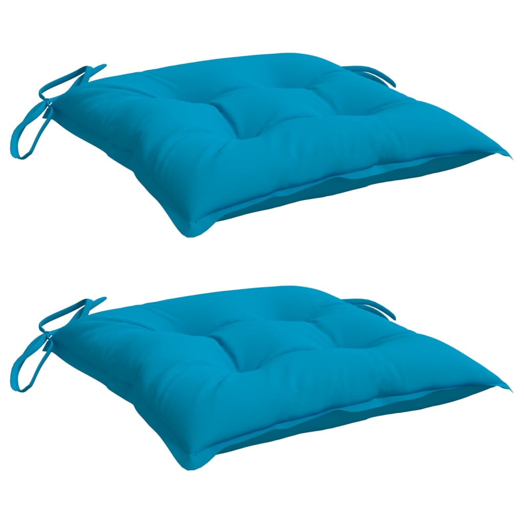 vidaXL Pallet Cushions 2 pcs Light Blue 19.7"x19.7"x2.8" Oxford Fabric