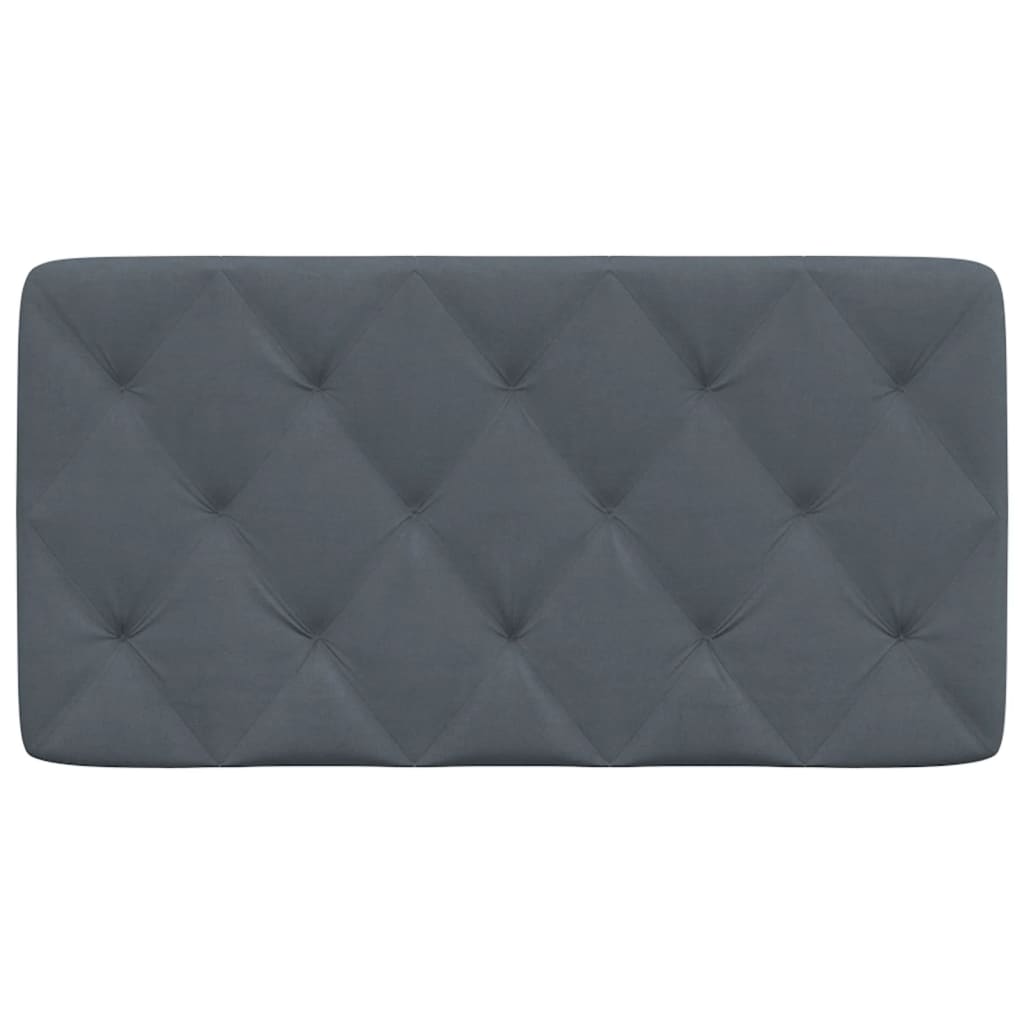 vidaXL Headboard Cushion Dark Gray 39.4" Velvet