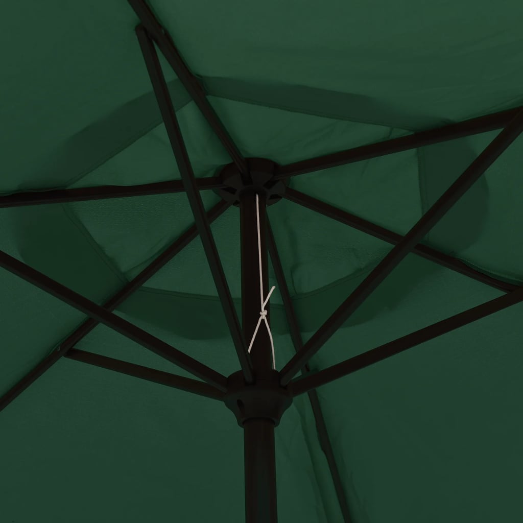 vidaXL Garden Parasol Green 78.7"x83.1" Aluminum