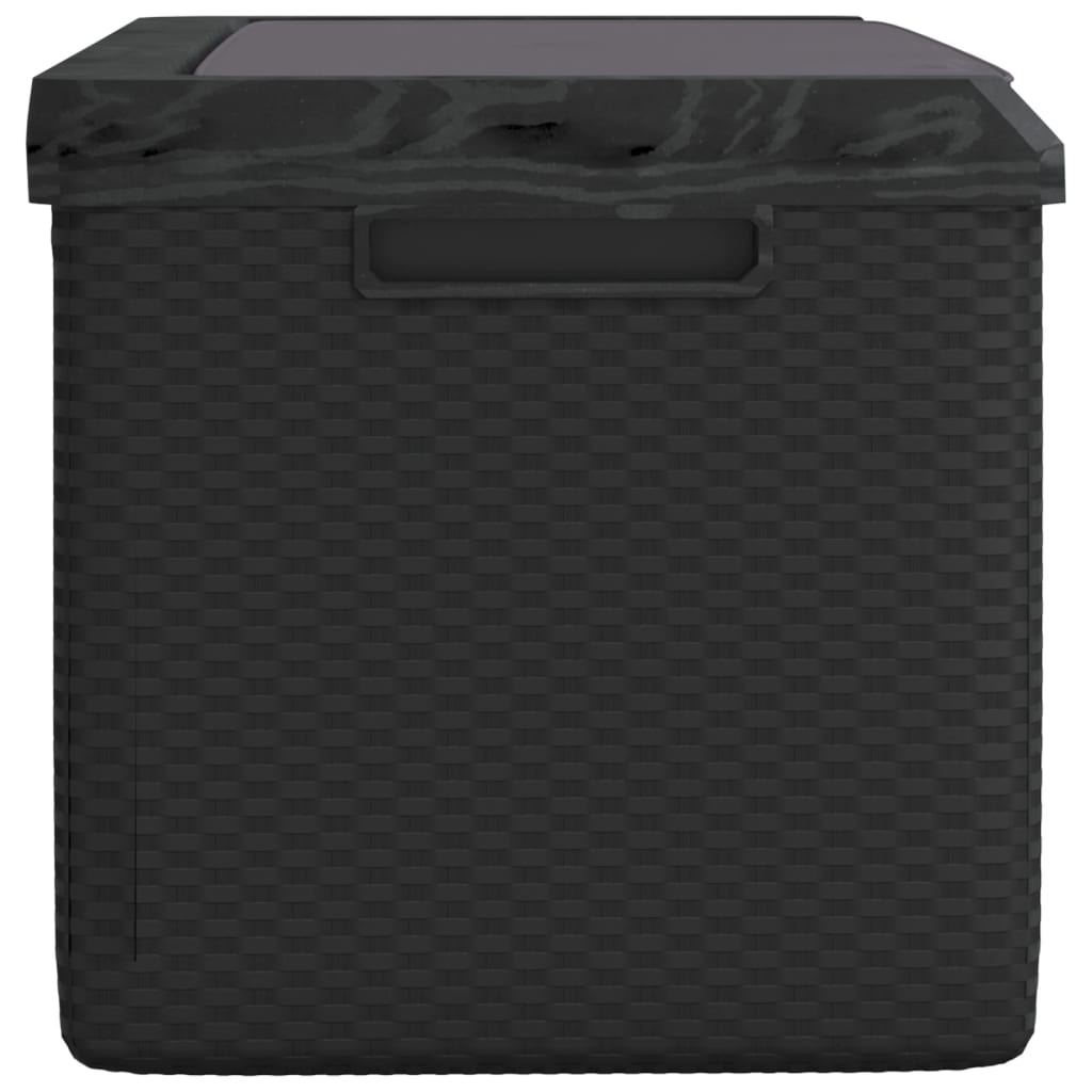 vidaXL Patio Storage Box with Seat Cushion Anthracite 92.5 gal PP