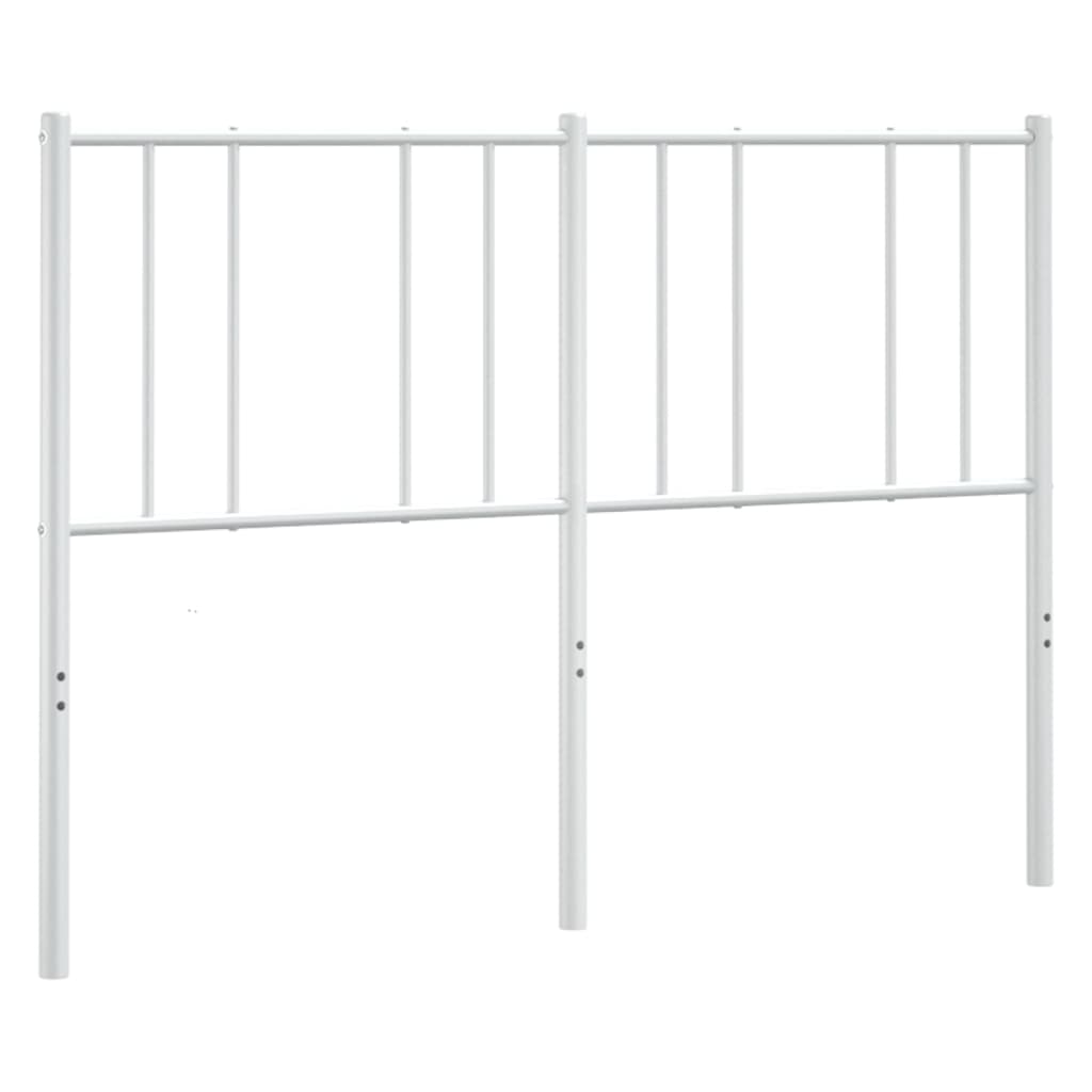 vidaXL Metal Headboard White 53.1"