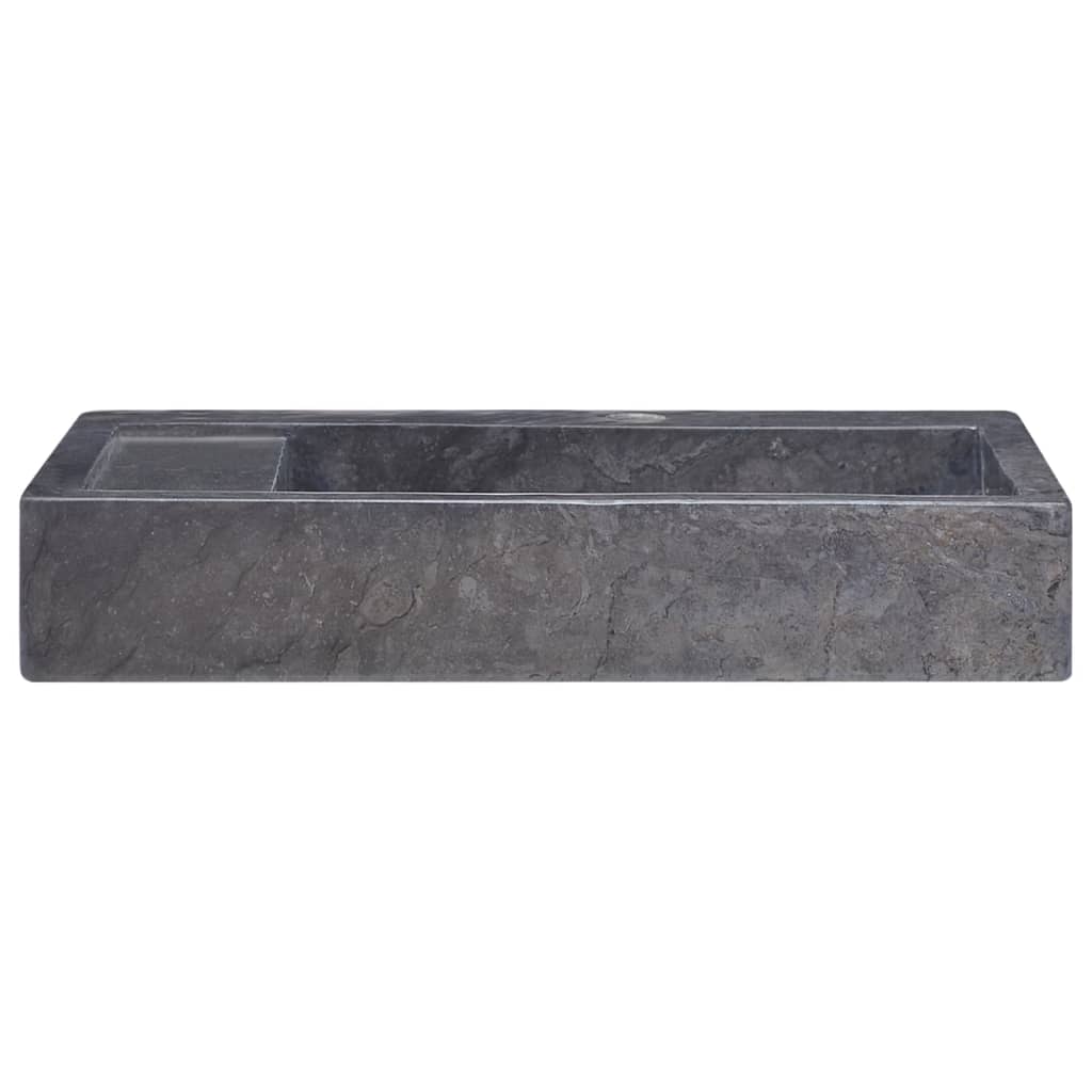 vidaXL Sink Black 22.8"x15.4"x3.9" Marble